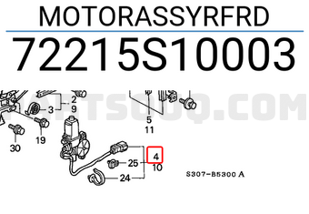 Honda 72215S10003 MOTORASSYRFRD