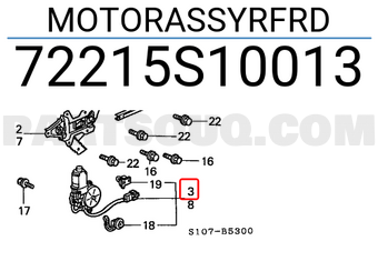 Honda 72215S10013 MOTORASSYRFRD