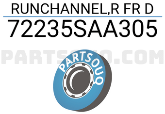 Honda 72235SAA305 RUNCHANNEL,R FR D