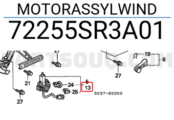 Honda 72255SR3A01 MOTORASSYLWIND