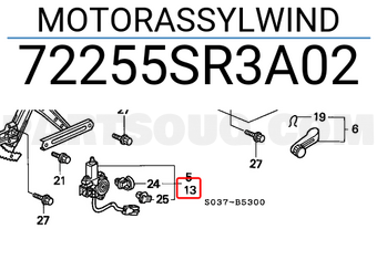 Honda 72255SR3A02 MOTORASSYLWIND