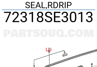 Honda 72318SE3013 SEAL,RDRIP