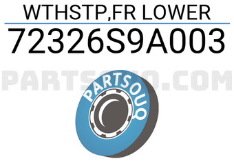 Honda 72326S9A003 WTHSTP,FR LOWER