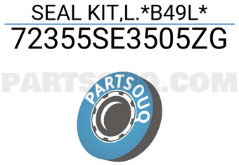 Honda 72355SE3505ZG SEAL KIT,L.*B49L*