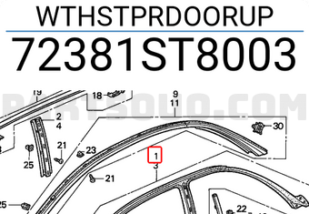 Honda 72381ST8003 WTHSTPRDOORUP