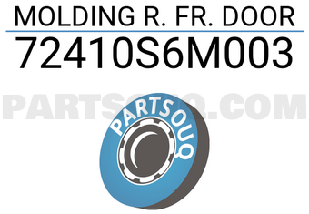 Honda 72410S6M003 MOLDING R. FR. DOOR