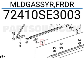 Honda 72410SE3003 MLDGASSYR,FRDR