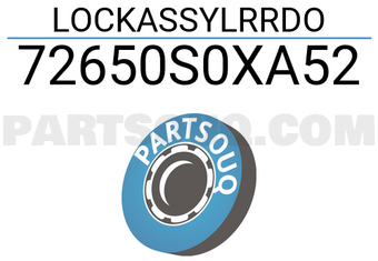 Honda 72650S0XA52 LOCKASSYLRRDO