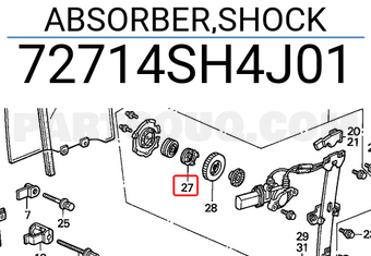 Honda 72714SH4J01 ABSORBER,SHOCK