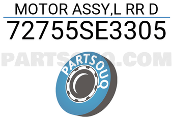Honda 72755SE3305 MOTOR ASSY,L RR D