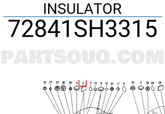 Honda 72841SH3315 INSULATOR