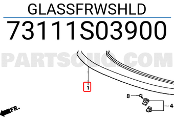 Honda 73111S03900 GLASSFRWSHLD