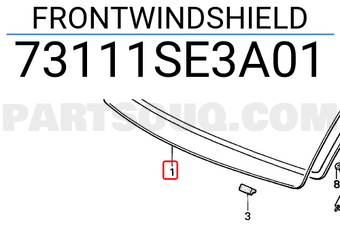 Honda 73111SE3A01 FRONTWINDSHIELD