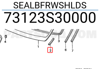 Honda 73123S30000 SEALBFRWSHLDS