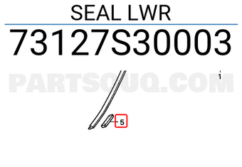 Honda 73127S30003 SEAL LWR
