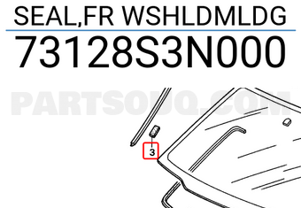 Honda 73128S3N000 SEAL,FR WSHLDMLDG