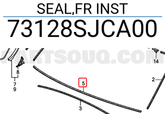 Honda 73128SJCA00 SEAL,FR INST