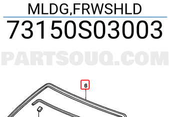 Honda 73150S03003 MLDG,FRWSHLD