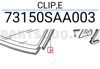 Honda 73150SAA003 CLIP,E