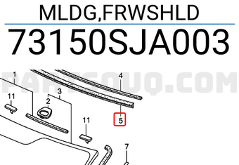 Honda 73150SJA003 MLDG,FRWSHLD