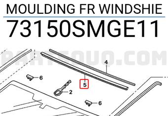 Honda 73150SMGE11 MOULDING FR WINDSHIE