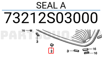Honda 73212S03000 SEAL A