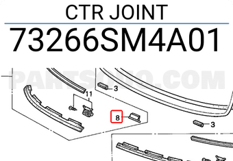Honda 73266SM4A01 CTR JOINT