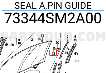 Honda 73344SM2A00 SEAL A,PIN GUIDE