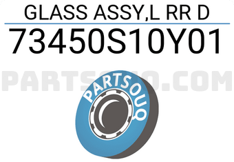 Honda 73450S10Y01 GLASS ASSY,L RR D