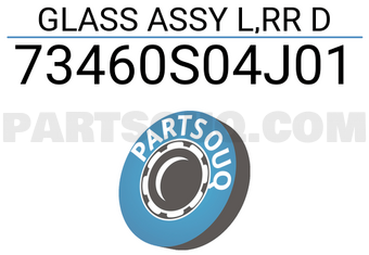 Honda 73460S04J01 GLASS ASSY L,RR D