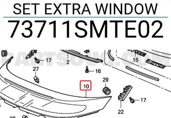 Honda 73711SMTE02 SET EXTRA WINDOW