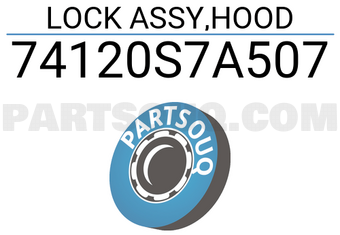 Honda 74120S7A507 LOCK ASSY,HOOD