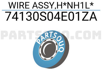 Honda 74130S04E01ZA WIRE ASSY,H*NH1L*