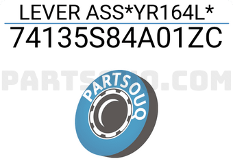 Honda 74135S84A01ZC LEVER ASS*YR164L*