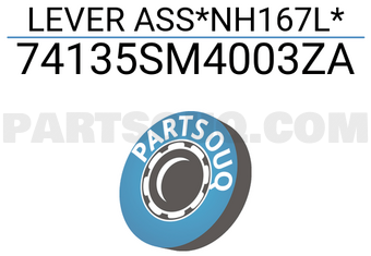 Honda 74135SM4003ZA LEVER ASS*NH167L*