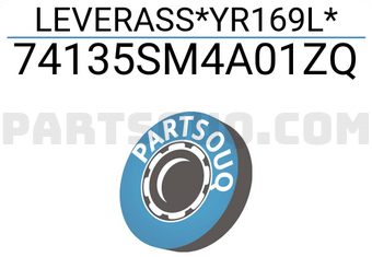 Honda 74135SM4A01ZQ LEVERASS*YR169L*