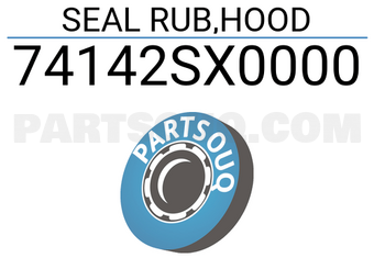 Honda 74142SX0000 SEAL RUB,HOOD