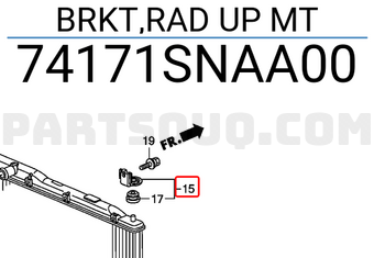Honda 74171SNAA00 BRKT,RAD UP MT