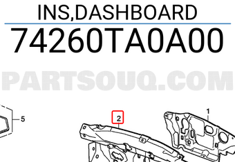 Honda 74260TA0A00 INS,DASHBOARD