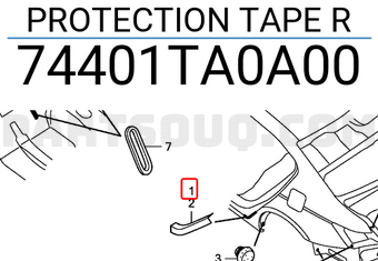 Honda 74401TA0A00 PROTECTION TAPE R