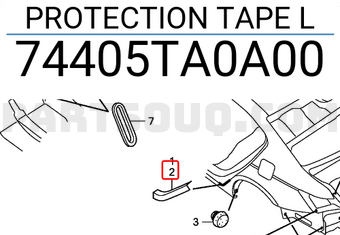 Honda 74405TA0A00 PROTECTION TAPE L