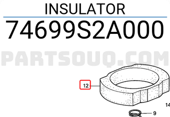 Honda 74699S2A000 INSULATOR