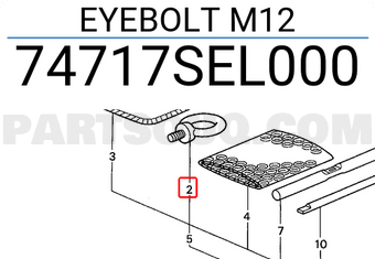 Honda 74717SEL000 EYEBOLT M12