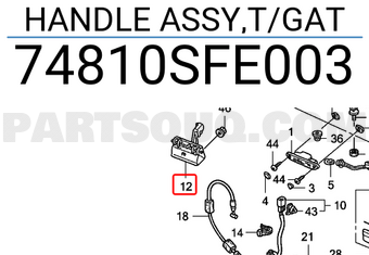 Honda 74810SFE003 HANDLE ASSY,T/GAT