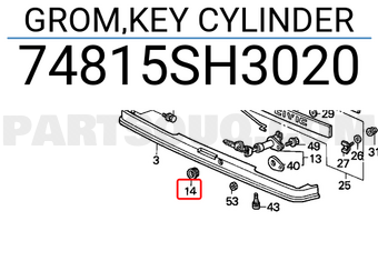 Honda 74815SH3020 GROM,KEY CYLINDER