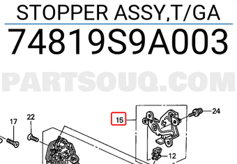 Honda 74819S9A003 STOPPER ASSY,T/GA