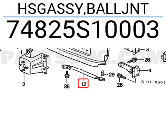 Honda 74825S10003 HSGASSY,BALLJNT