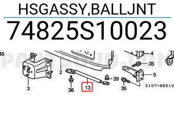 Honda 74825S10023 HSGASSY,BALLJNT