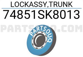 Honda 74851SK8013 LOCKASSY,TRUNK