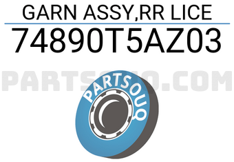 Honda 74890T5AZ03 GARN ASSY,RR LICE
